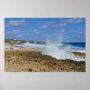 Poster Bahamas Splash, Great Abaco Island, Les Bahamas