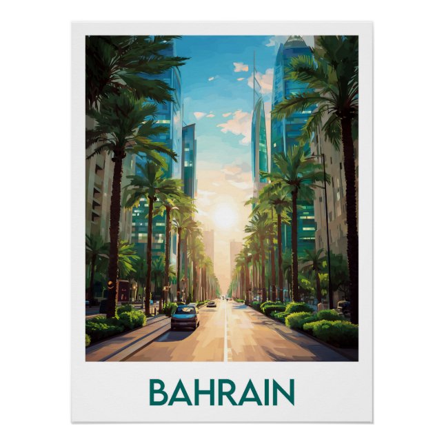 Poster Bahrain (Vorderseite)