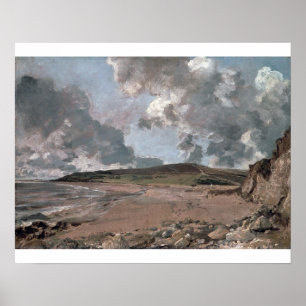 Poster Baie de John Constable   Weymouth avec la colline