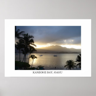 Poster Baie de Kaneohe, Oahu