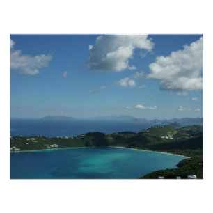 Poster Baie de Magens, scene de l'île St Thomas Beautiful