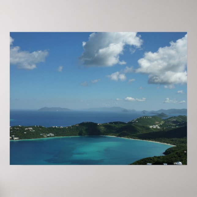 Poster Baie de Magens, scene de l'île St Thomas Beautiful (Devant)