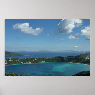 Poster Baie de Magens, St. Thomas Belle Scène d'Île