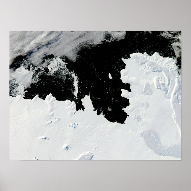 Poster Baie de Pine Island en Antarctique occidental (Devant)