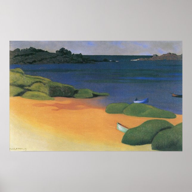 Poster Baie de Tregastel par Felix Vallotton, Art (Devant)