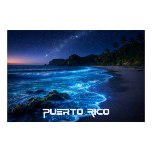 POSTER BAIE DES MOUSTIQUES - PORTO RICO