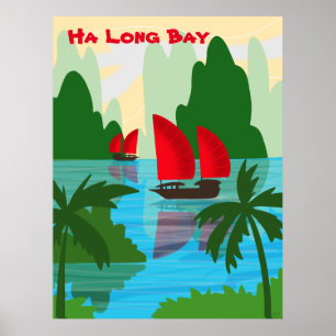 Poster Baie d'Ha Long, Vietnam