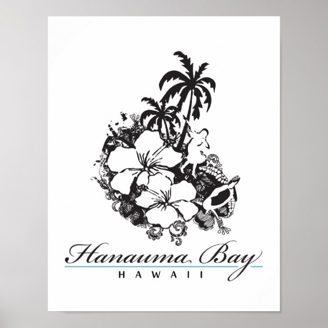 Poster Baie Hawaii Hanauma (Devant)