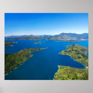 Poster Baie Torea, Queen Charlotte Sound, Marlborough