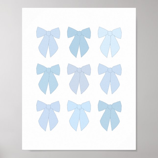 Poster Baies bleues (Devant)
