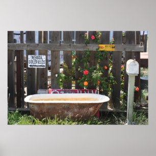 Poster Baignoire abandonnée