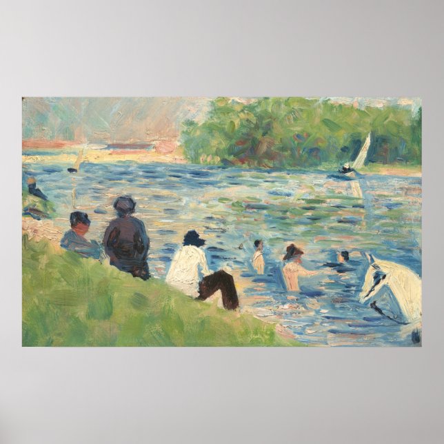 Poster Baignoires à Asnières - Georges Seurat Beaux-Arts (Devant)