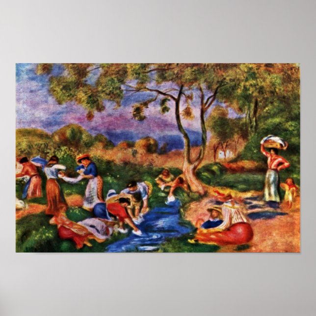 Poster Baignoires De Pierre-Auguste Renoir (Meilleure Qua (Devant)