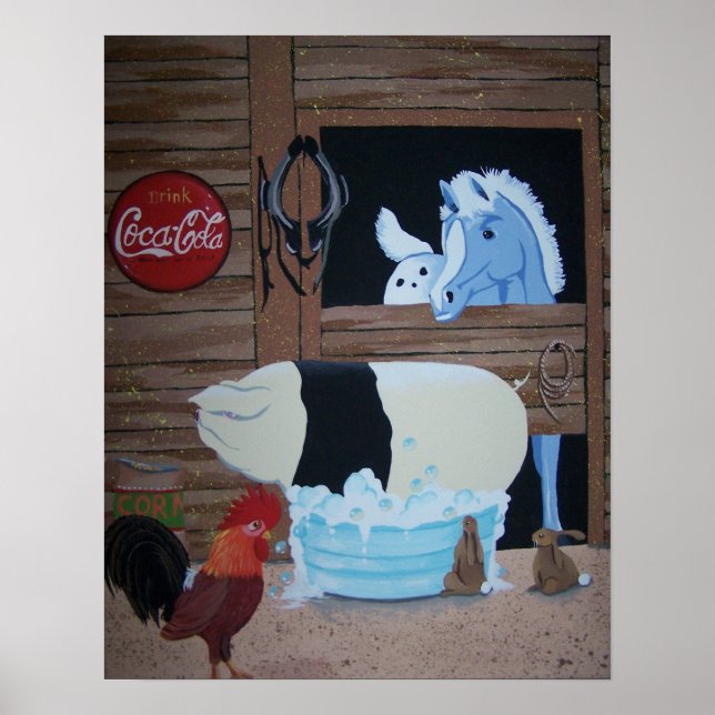 Poster bain de porc (Devant)