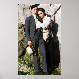 Poster Baiser de Bonnie et Clyde 1933 Remasterisé