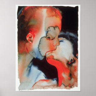 Poster Baiser en gros plan 1988