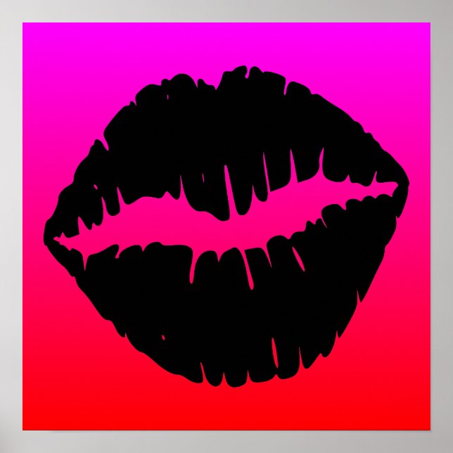 Poster Baiser noir (Devant)