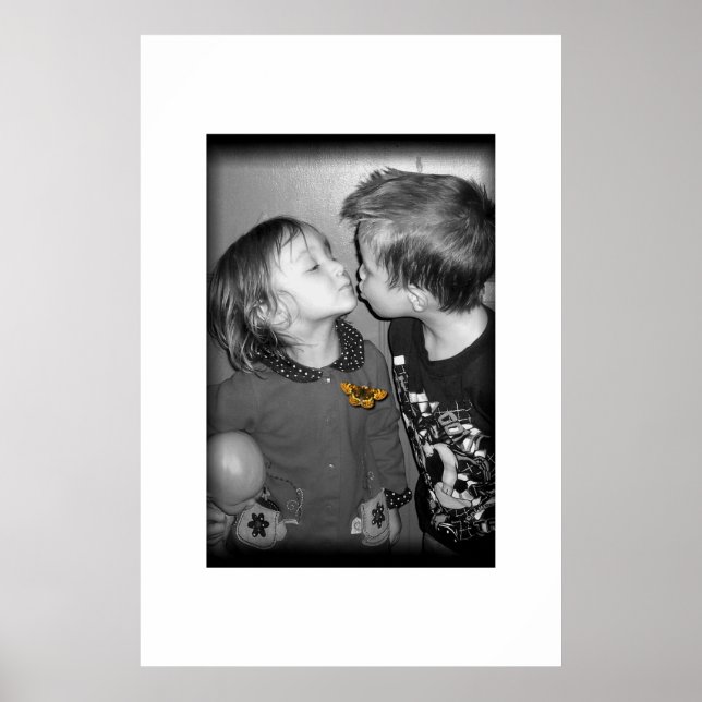 Poster baiser papillon (Devant)