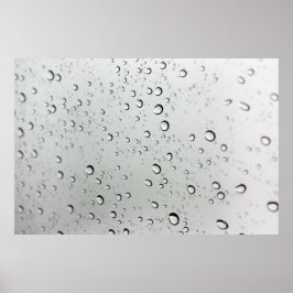 Poster Baisses d'eau sur verre