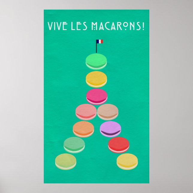 Poster Baker's Joy Collection : Tour Eiffel Macaron (Devant)