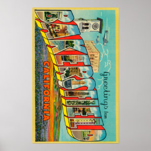 Poster Bakersfield, Californie - Scènes de grandes lettre