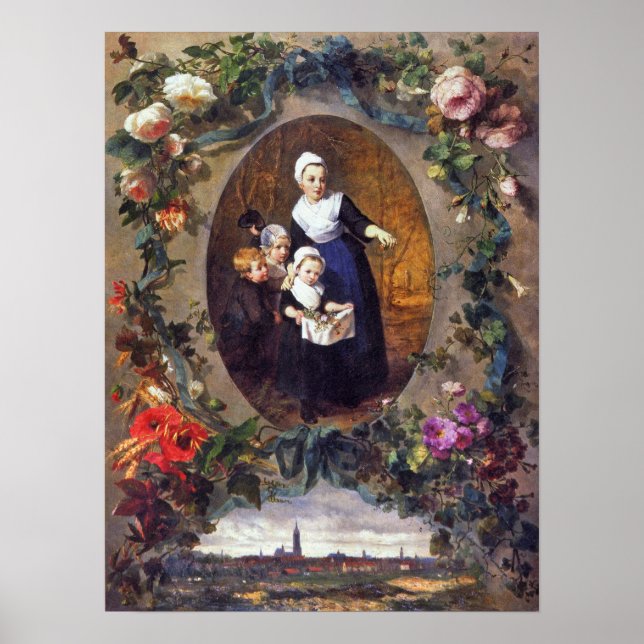 Poster Bakhuyzen - Orphelins de La Haye (Devant)