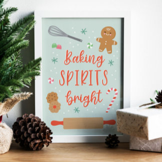 Poster Baking Spiritueux