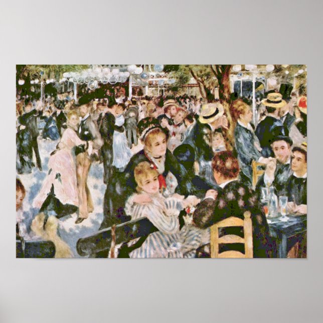 Poster Bal Du Moulin De La Galette Par Pierre-Auguste (Devant)