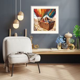 Poster Balade en montgolfière en Cappadoce, Turquie Impri