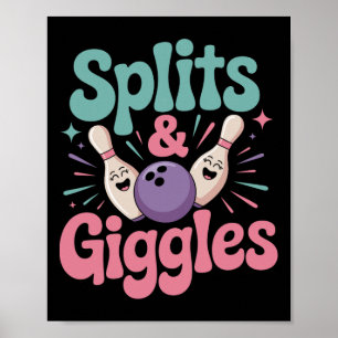 Poster Balais Et Giggles Femmes Ou Filles Bowling