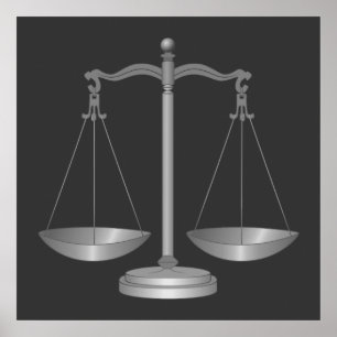 Poster Balance de la justice