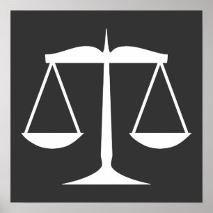Poster Balance de la justice