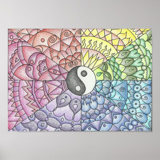 Poster Balance Mandala (Devant)