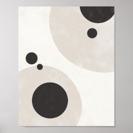 Poster Balanced Circles – Neutral Abstract Wall Art