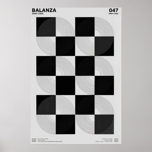 Poster Balanza: Geometric Series (Devant)