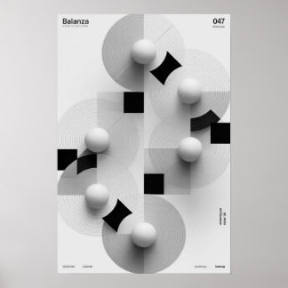 Poster Balanza : Série Géométrique
