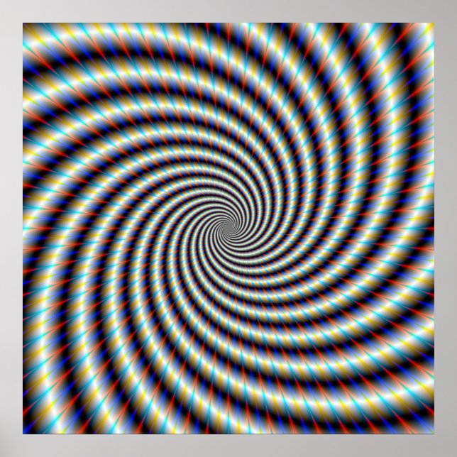 Poster Balayage psychédélique (Devant)