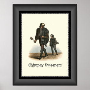 Poster Balayeuses de cheminée ~ Thomas Lord Busby ~ Londr
