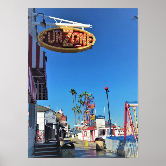 Poster Balboa Fun Zone, Newport Beach, Californie (Devant)