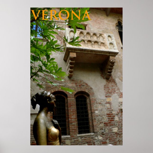 Poster balcon de juliet & juliet verona italie (Devant)