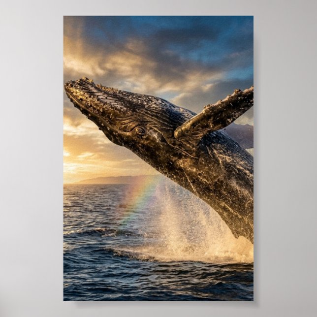 Poster "baleine à bosse" (Devant)