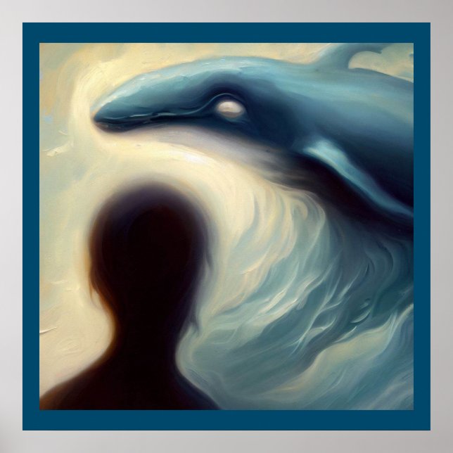 Poster Baleine animale 1 (Devant)