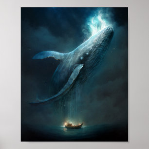 Poster Baleine Dans Le Ciel L'Art Imaginaire
