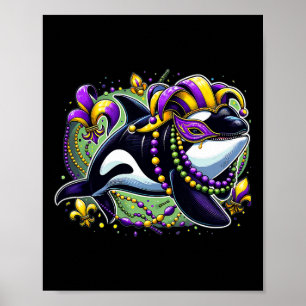Poster Baleine de Mardi Gras Orca