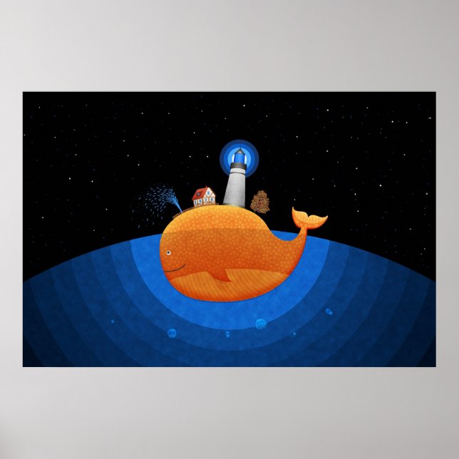 Poster Baleine (Nuit) (Devant)