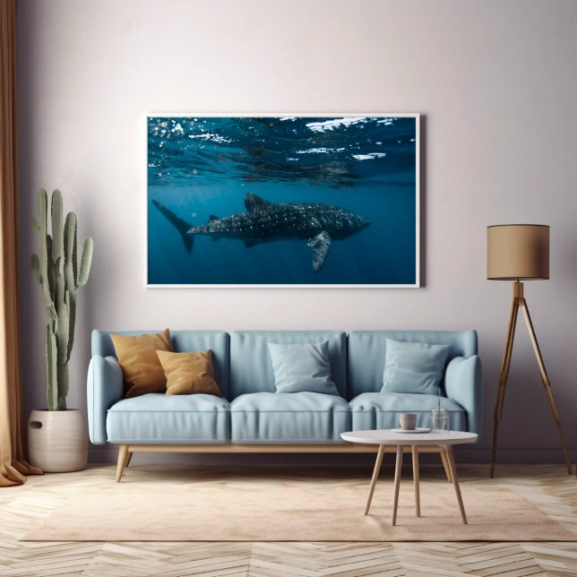Poster Baleine requin Photographie de la nature Sous-mari (Créateur téléchargé)