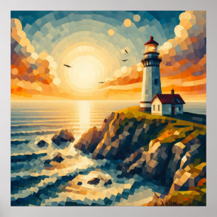 Poster Balise côtière