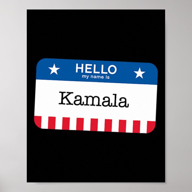 Poster Balise Harris 2024 Dernier Minute Costume kamala N (Devant)