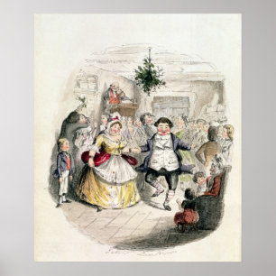 Poster Ball de M. Fezziwig's, 'd'un Christmas Carol