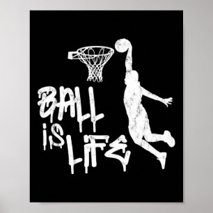 Poster Ball is Life Basketball Point Guard Cadeaux d'équi